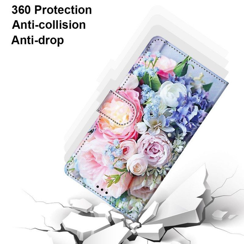 Flip Case voor Samsung Galaxy M23 5G Bloemen Wonder