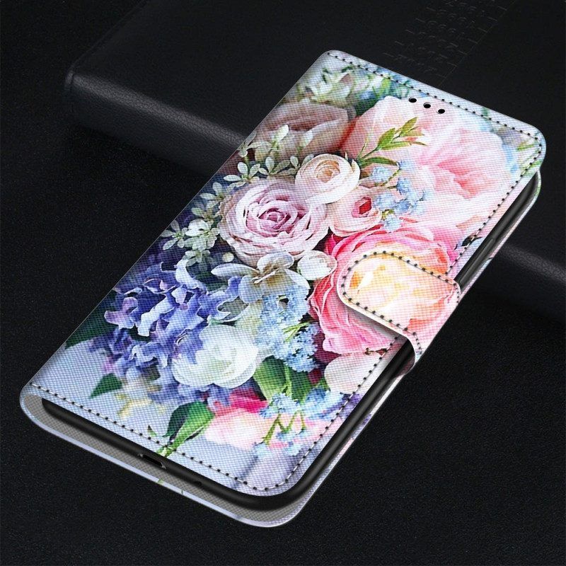 Flip Case voor Samsung Galaxy M23 5G Bloemen Wonder