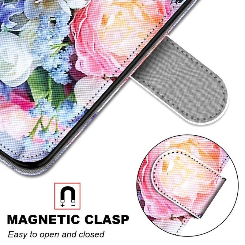 Flip Case voor Samsung Galaxy M23 5G Bloemen Wonder