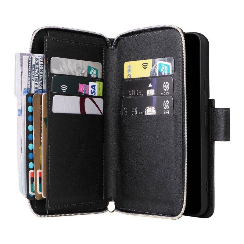 Flip Case voor Samsung Galaxy S23 Plus 5G Met Ritssluiting