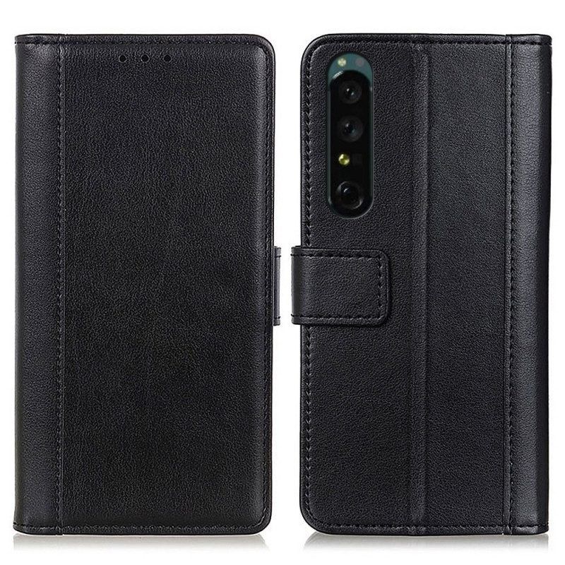 Flip Case voor Sony Xperia 1 IV Stijl Leer