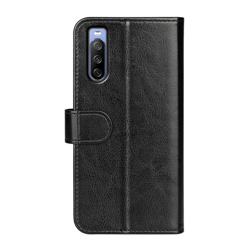 Flip Case voor Sony Xperia 10 IV Vintage Kunstleer