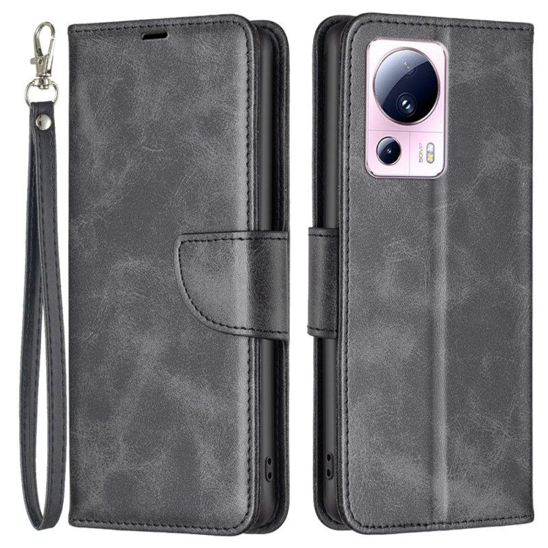 Flip Case voor Xiaomi 13 Lite Schuine Sluiting