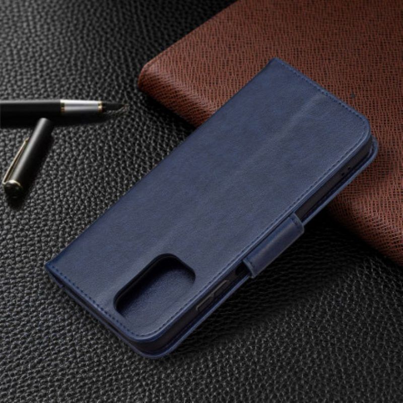 Flip Case voor Xiaomi Redmi Note 10 / 10S Met Ketting Vlinders Bedrukte Strappy