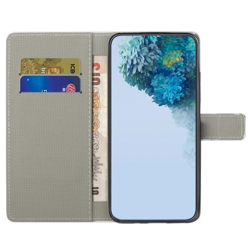 Flip Case voor Xiaomi Redmi Note 12 4G Tropische Bloemen