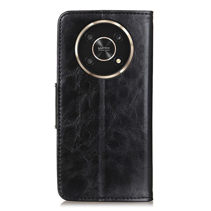 Folio-hoesje voor Honor Magic 4 Lite 5G Flip Case Getextureerde Magnetische Flap