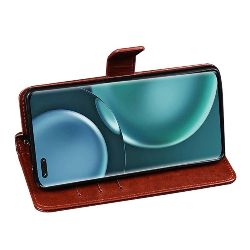 Folio-hoesje voor Honor Magic 4 Pro Idewei Lederen Stijl