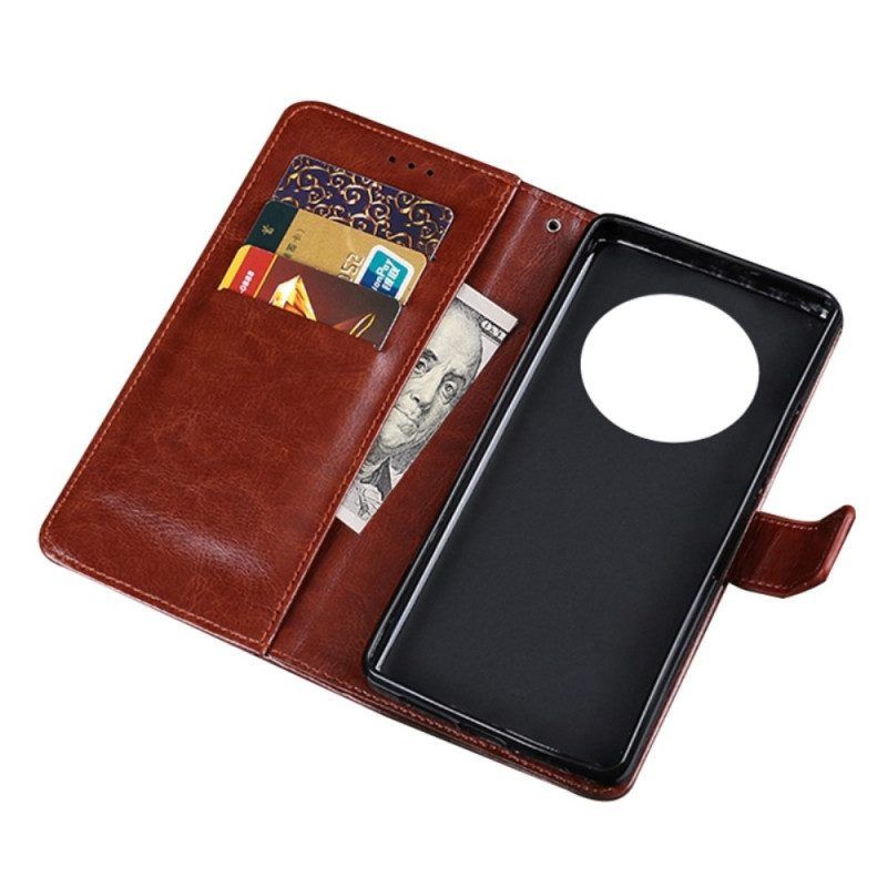 Folio-hoesje voor Honor Magic 4 Pro Idewei Lederen Stijl