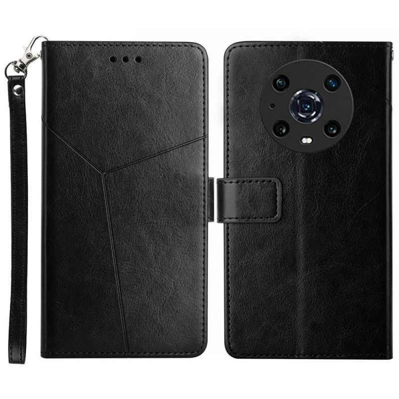 Folio-hoesje voor Honor Magic 4 Pro Y-ontwerp