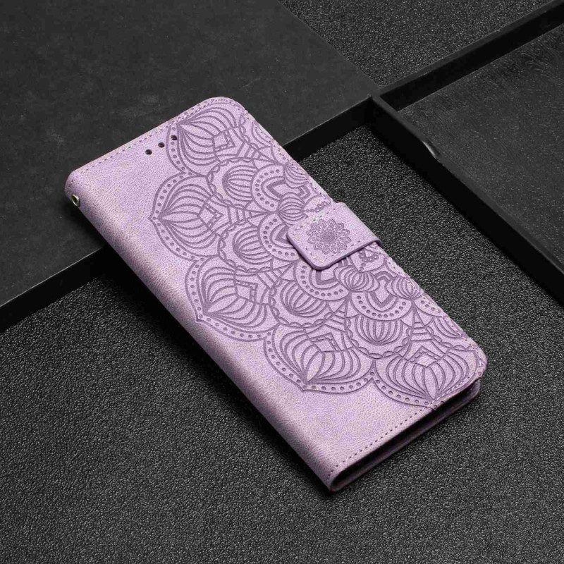 Folio-hoesje voor iPhone 14 Plus Mandala Met Koord