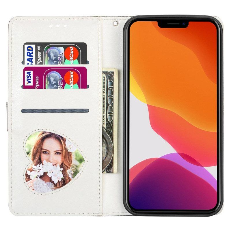 Folio-hoesje voor iPhone 14 Pro Max Portemonnee Leren Glitter Portemonnee
