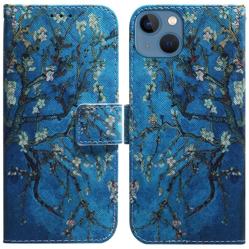 Folio-hoesje voor iPhone 15 Bloeiende Takken