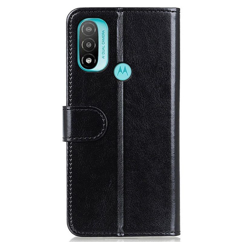 Folio-hoesje voor Moto E40 / E30 / E20 Bevroren Finesse