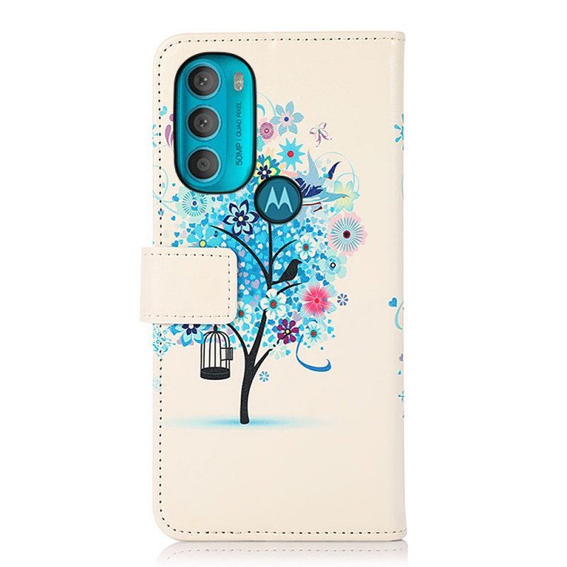 Folio-hoesje voor Moto G71 5G Bloeiende Boom