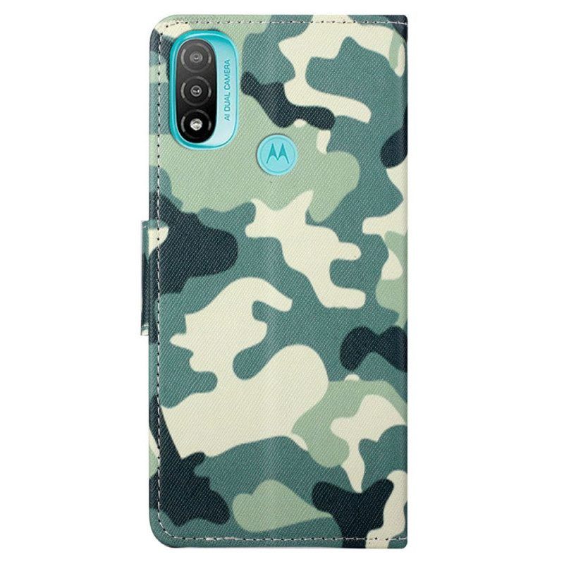 Folio-hoesje voor Moto G71 5G Militaire Camouflage