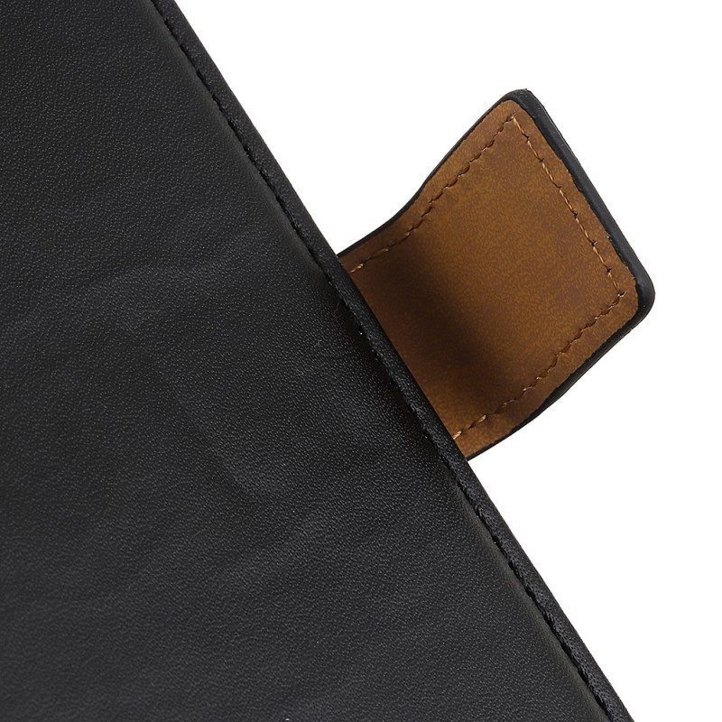 Folio-hoesje voor OnePlus 10 Pro 5G Effen Kunstleer