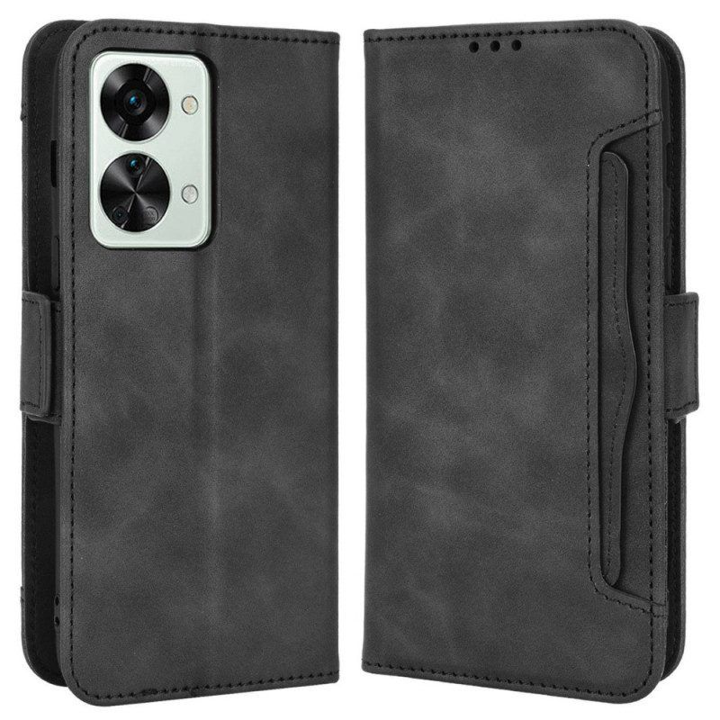 Folio-hoesje voor OnePlus Nord 2T 5G Premier Class Met Meerdere Kaarten