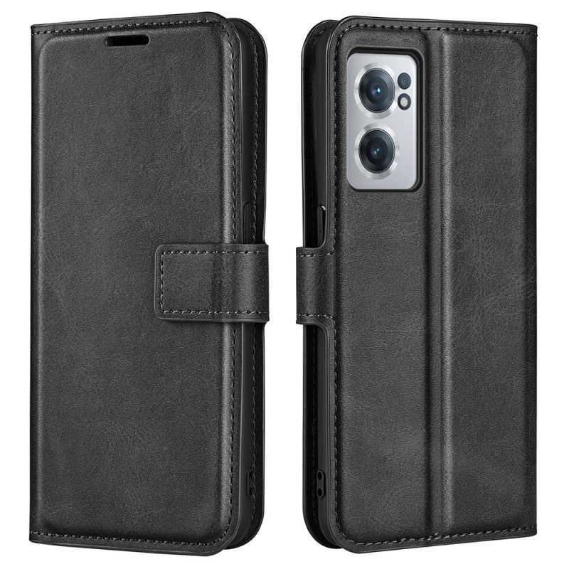 Folio-hoesje voor OnePlus Nord CE 2 5G Gelooid Kunstleer