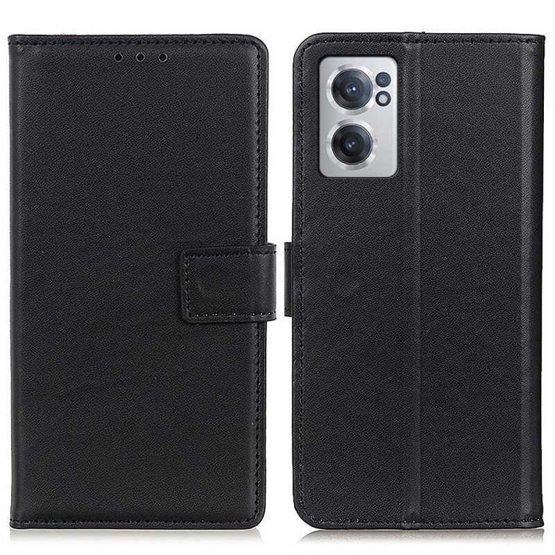 Folio-hoesje voor OnePlus Nord CE 2 5G Imitatieleer Antivingerafdruk