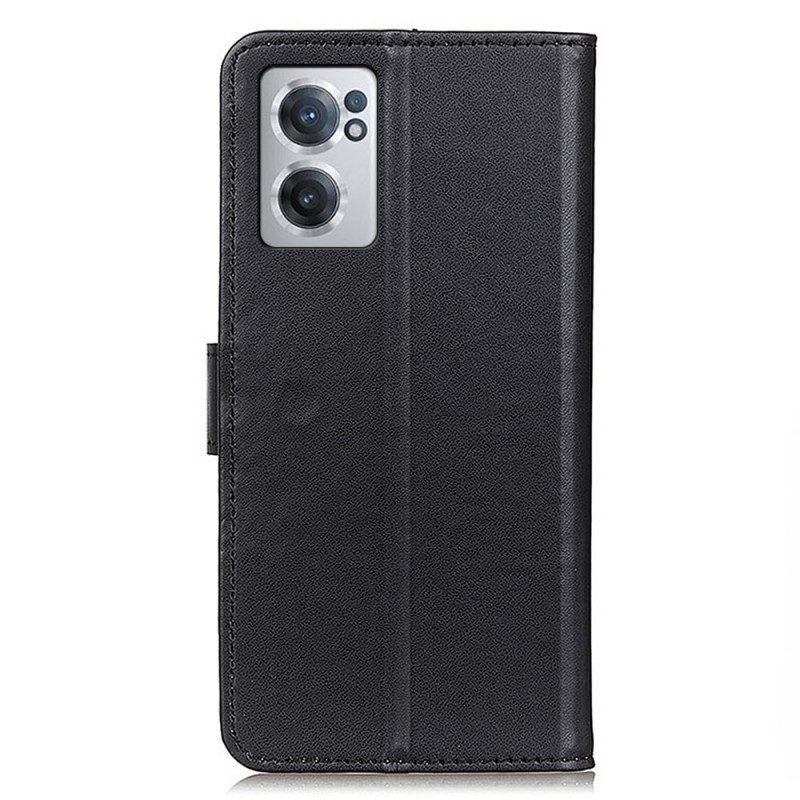 Folio-hoesje voor OnePlus Nord CE 2 5G Imitatieleer Antivingerafdruk