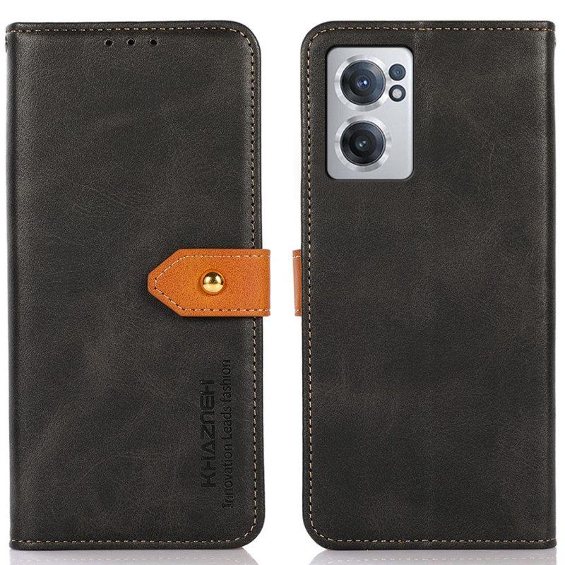 Folio-hoesje voor OnePlus Nord CE 2 5G Kazneh-knop