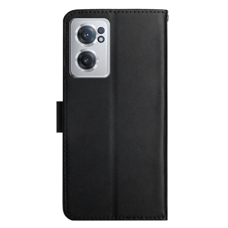 Folio-hoesje voor OnePlus Nord CE 2 5G Nappa-textuur
