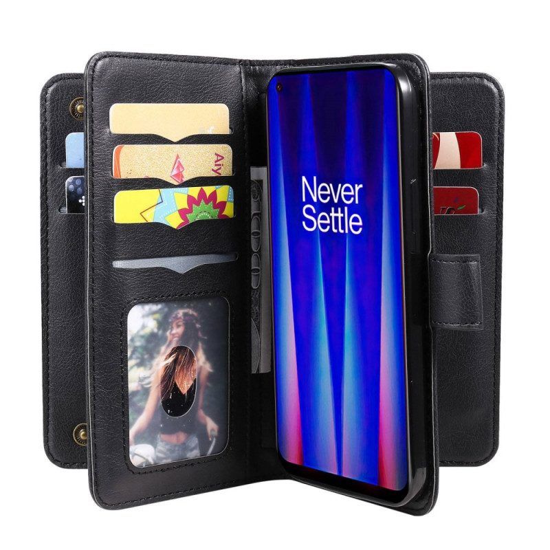 Folio-hoesje voor OnePlus Nord CE 2 5G Portemonnee Leren Portemonnee