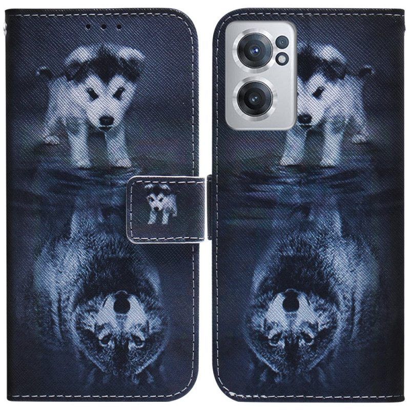 Folio-hoesje voor OnePlus Nord CE 2 5G Toekomstige Wolf