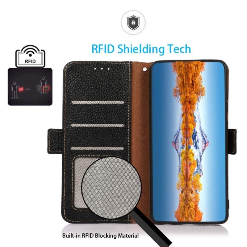 Folio-hoesje voor OnePlus Nord CE 2 Lite 5G Lychee Leer Khazneh Rfid