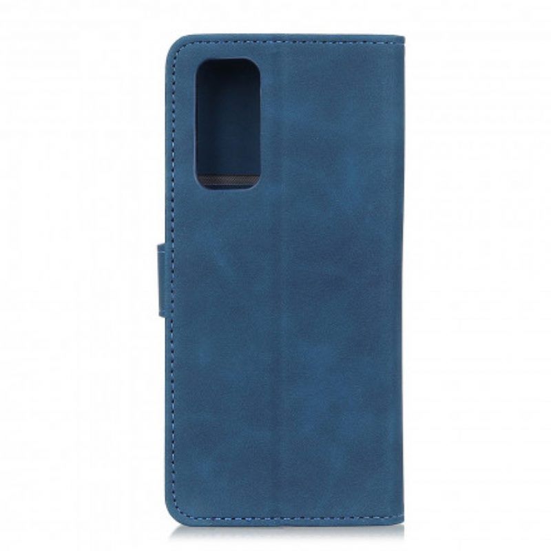 Folio-hoesje voor Oppo Find X3 Lite Mat Vintage Leereffect Khazneh