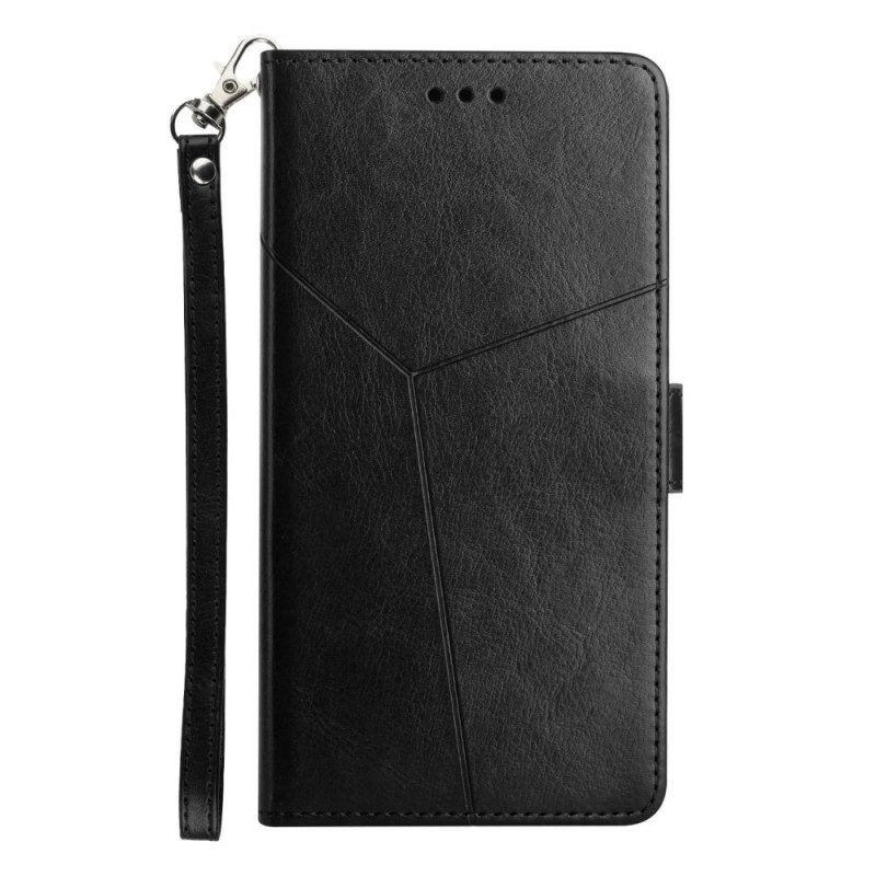 Folio-hoesje voor Oppo Find X3 Lite Stijl Leer Geo Y Design