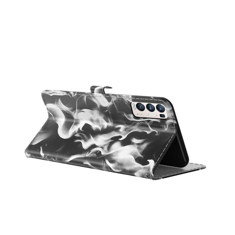 Folio-hoesje voor Oppo Find X3 Neo Abstract Patroon