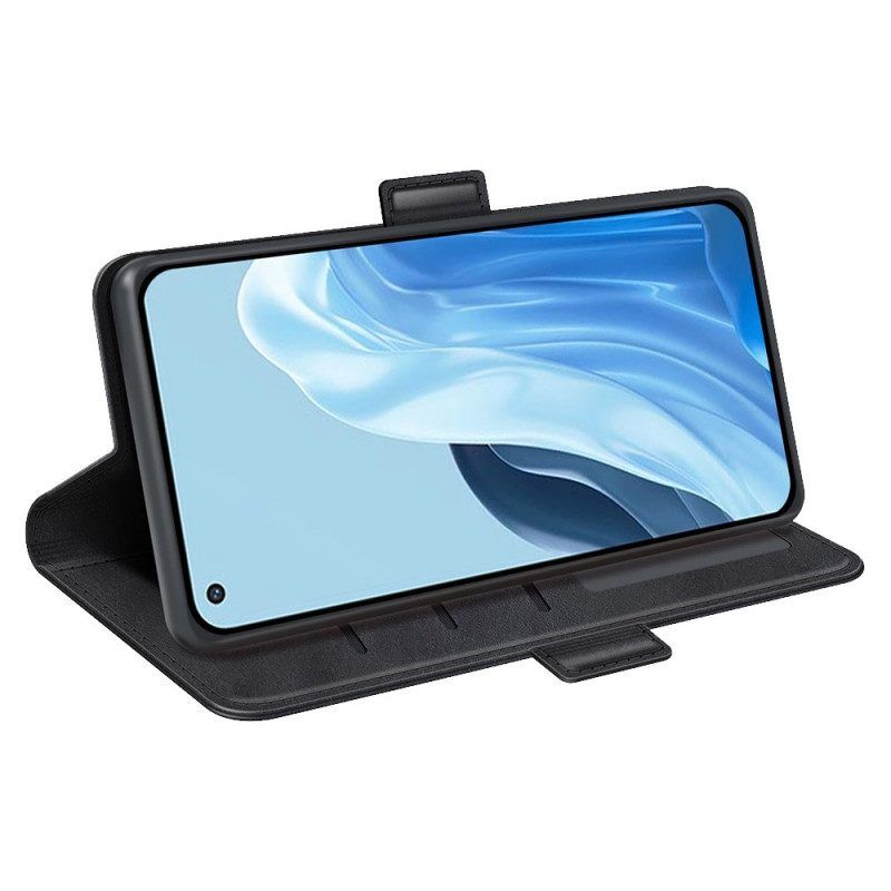 Folio-hoesje voor Oppo Find X5 Lite Dubbele Sluiting