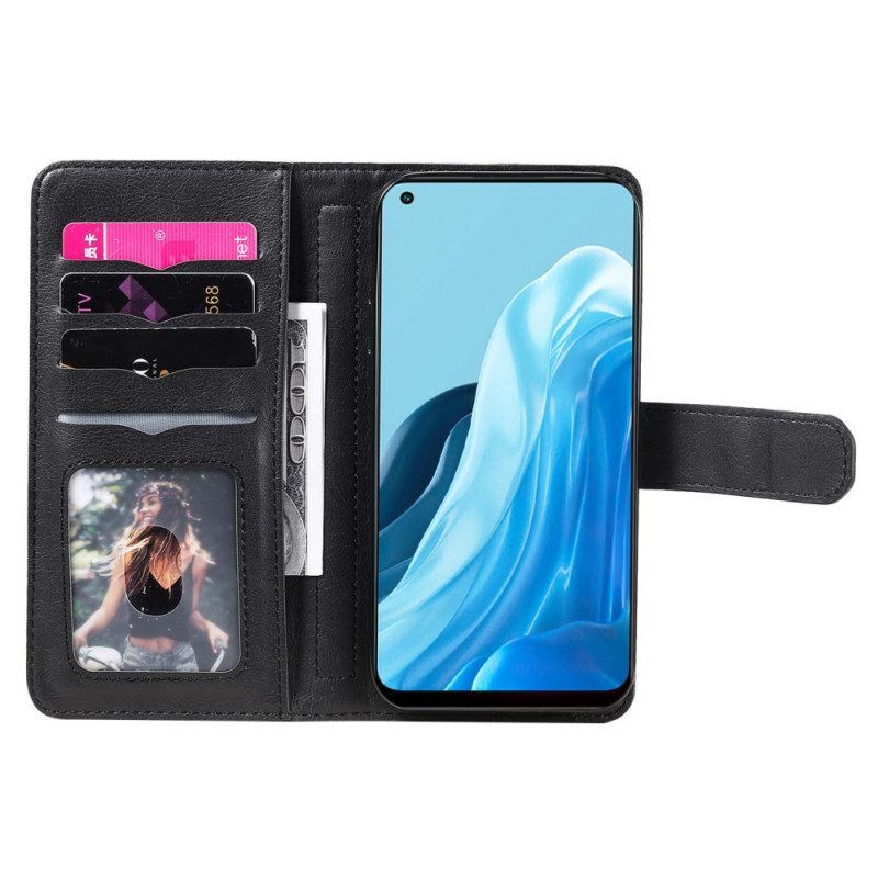 Folio-hoesje voor Oppo Find X5 Lite Multi-kaarten