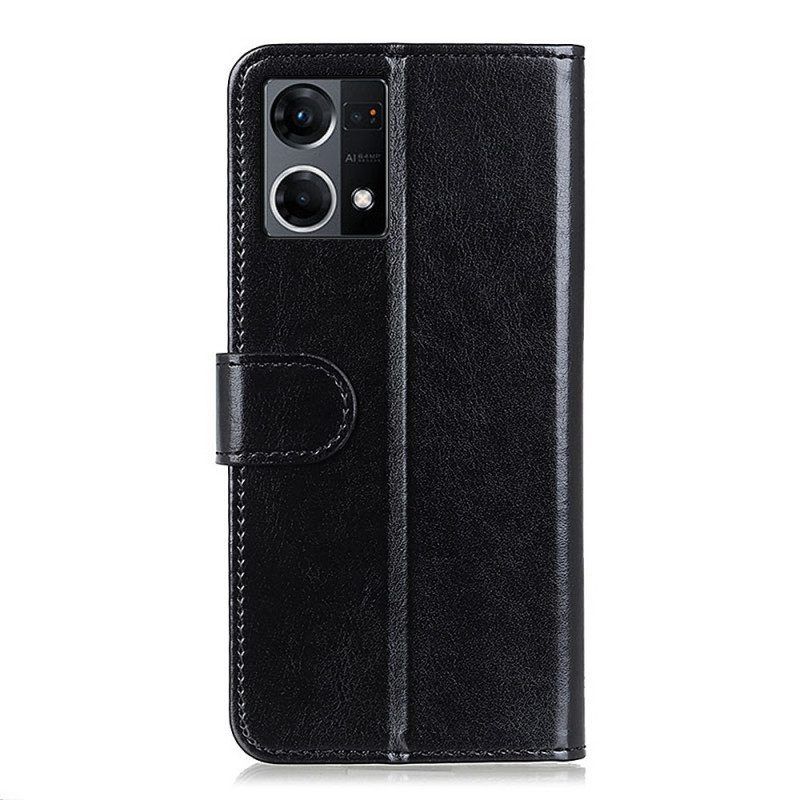 Folio-hoesje voor Oppo Reno 7 Finesse Van Kunstleer