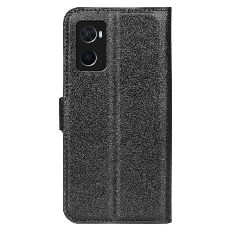 Folio-hoesje voor Realme 9i Lychee Retro