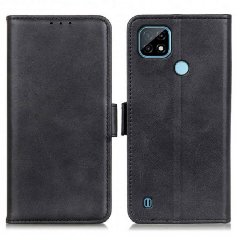 Folio-hoesje voor Realme C21 Flip Case Dubbele Klep