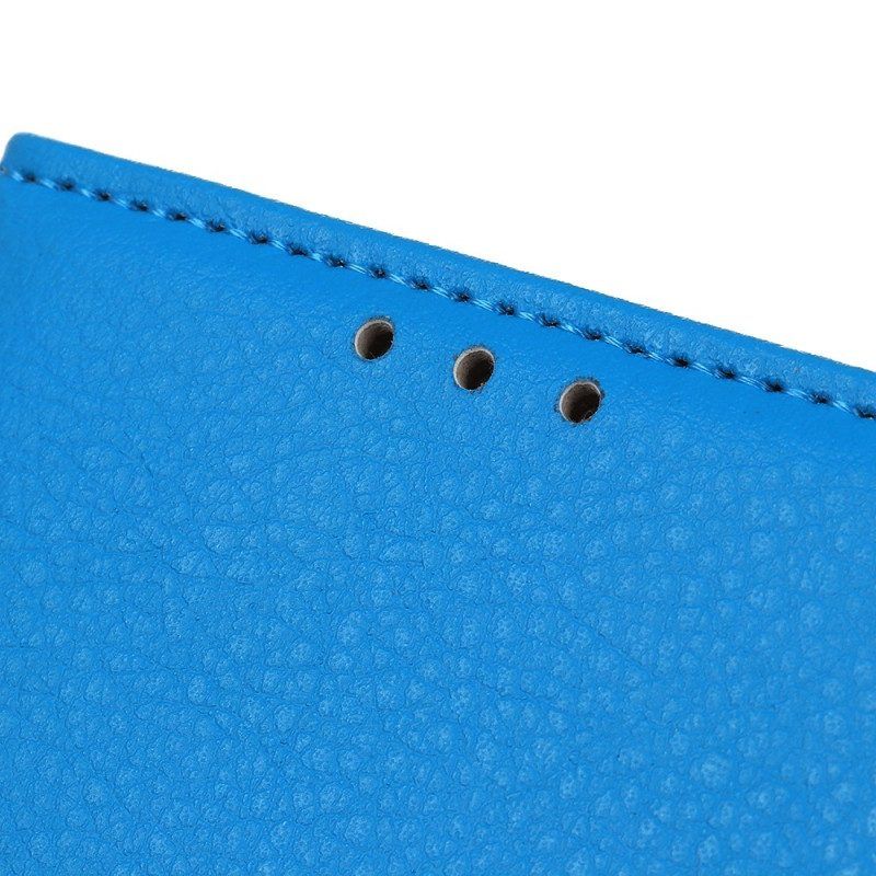Folio-hoesje voor Realme C35 Lychee-textuur