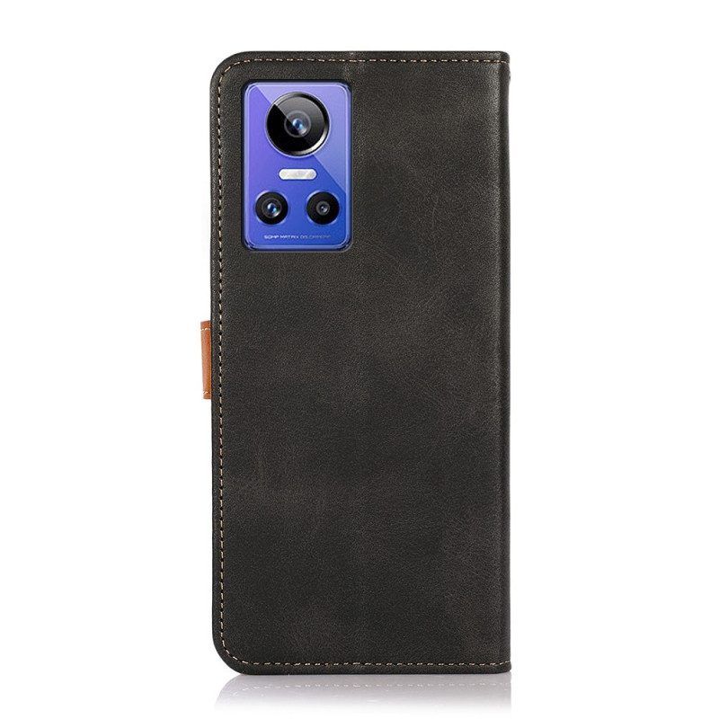 Folio-hoesje voor Realme GT Neo 3 Imitatieleer Khazneh