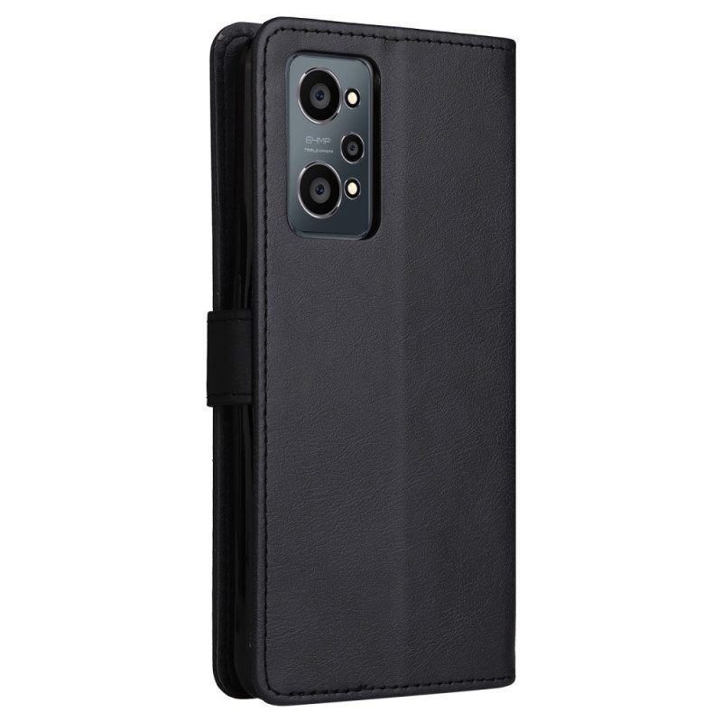 Folio-hoesje voor Realme GT Neo 3T / Neo 2 Met Ketting Strappy Leereffect