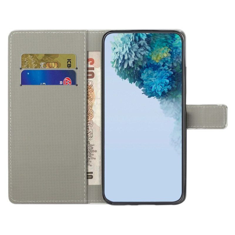 Folio-hoesje voor Samsung Galaxy A14 / A14 5G Transparante Hybride