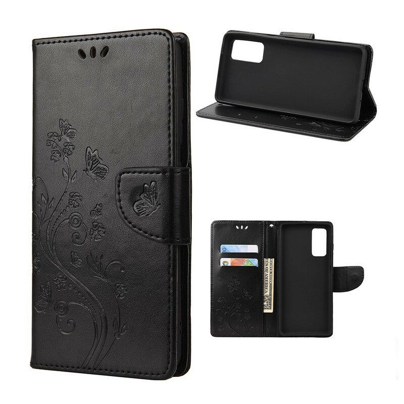 Folio-hoesje voor Samsung Galaxy A52 4G / A52 5G / A52s 5G Betoverde Vlinders