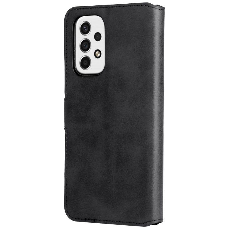 Folio-hoesje voor Samsung Galaxy A53 5G Serie Met Effen Kleuren