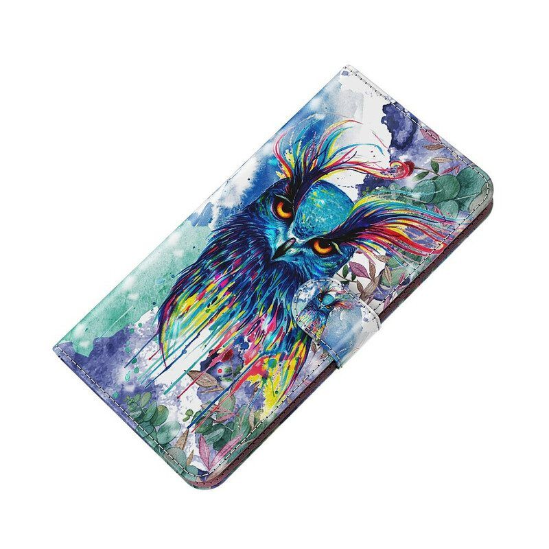 Folio-hoesje voor Samsung Galaxy M12 / A12 Aquarel Vogel