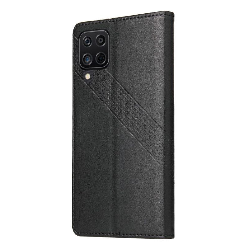 Folio-hoesje voor Samsung Galaxy M12 / A12 Ledereffect Gq.utrobe