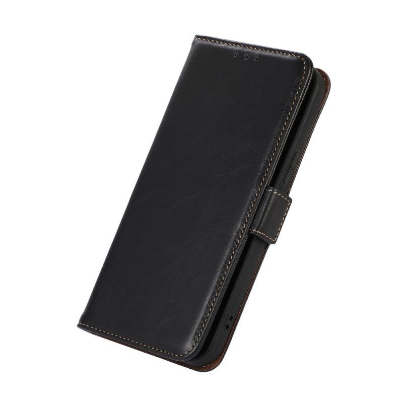 Folio-hoesje voor Samsung Galaxy M23 5G Rfid-functie Van Echt Leer