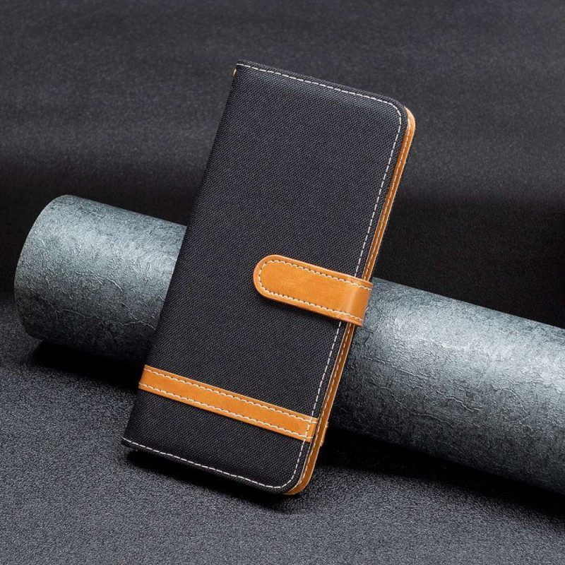 Folio-hoesje voor Samsung Galaxy M23 5G Stof Met Riem