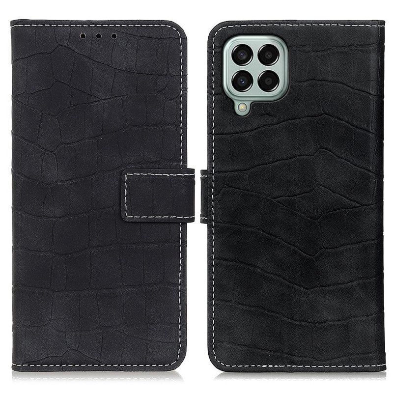 Folio-hoesje voor Samsung Galaxy M33 5G Krokodillenhuid-effect