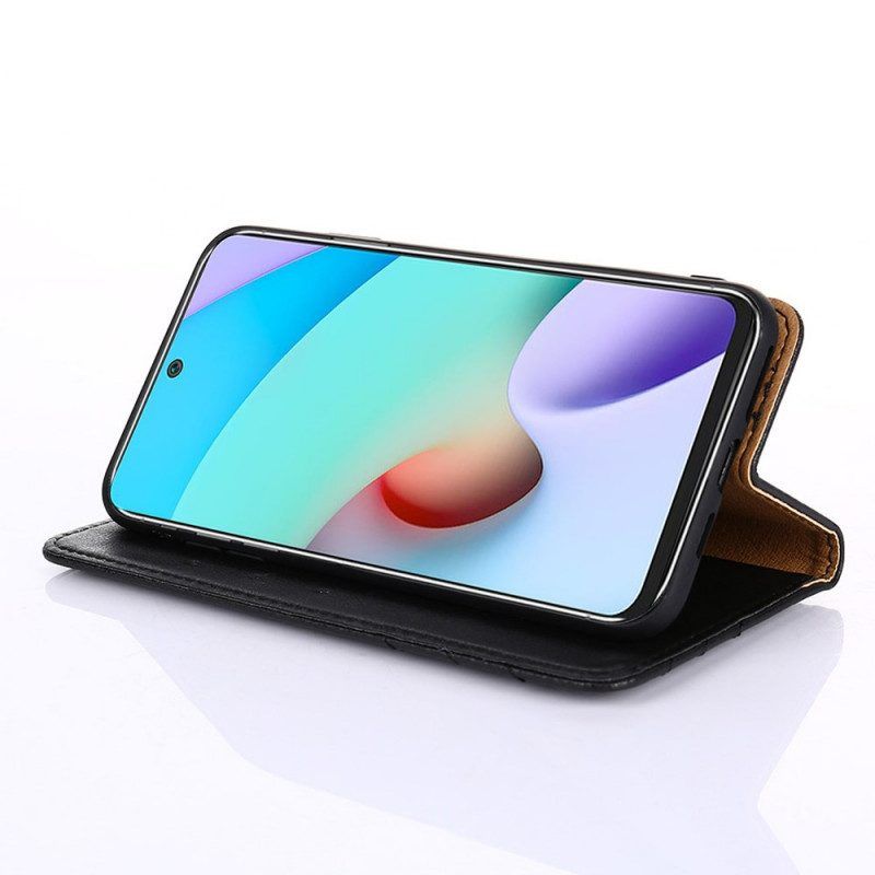 Folio-hoesje voor Samsung Galaxy M52 5G Geborsteld Leer