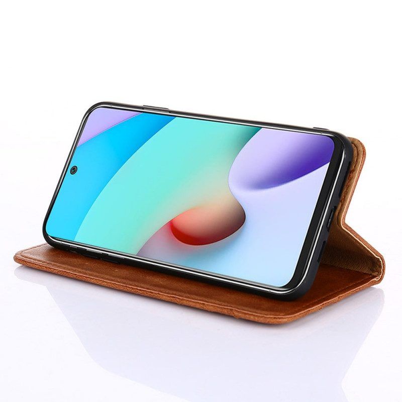 Folio-hoesje voor Samsung Galaxy M52 5G Geborsteld Leer